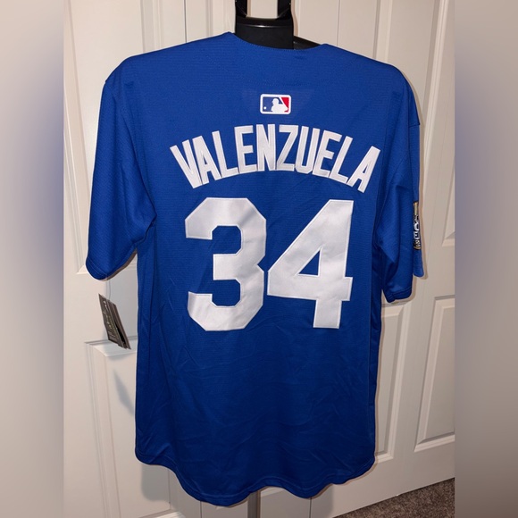 Nike Blue and White Dodgers Jersey - Picture 2 of 8